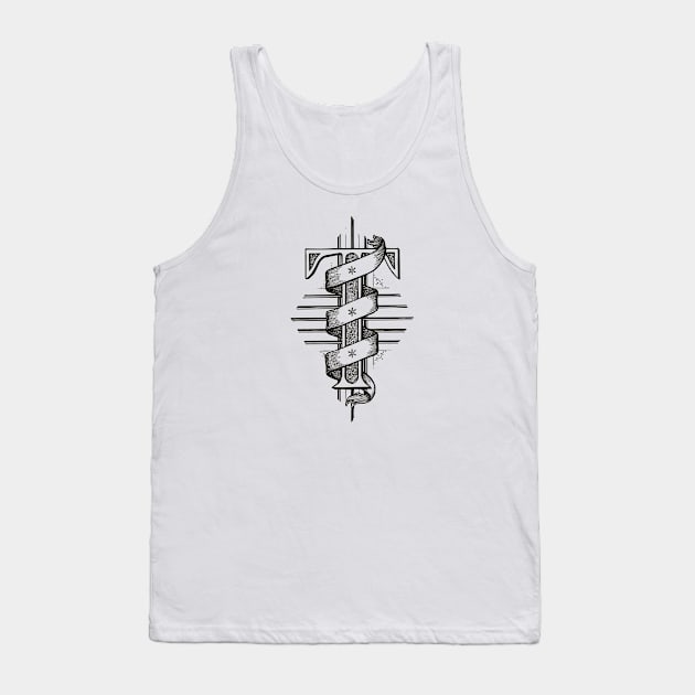 Monogram T Tank Top by calebfaires